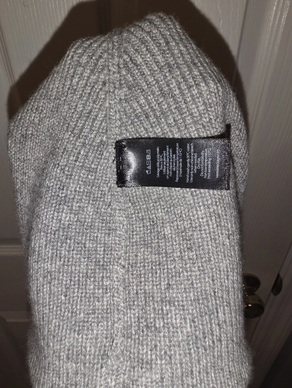 NWT- Unisex Mackage Ribbed Beanie - Gray